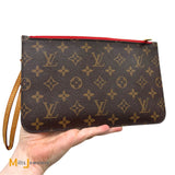 Louis Vuitton Monogram Canvas Neverfull Pochette Cherry 2015 M41177