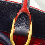 Louis Vuitton Montaigne MM Marine Rouge Monogram Empreinte Shoulder Bag