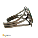 James W Toadlena Navajo Royston Turquoise Sterling Silver 925 Cuff Bracelet