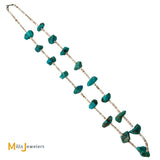 Turquoise Nugget & Shell Heishi Necklace