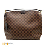 Louis Vuitton Graceful MM Damier Ebene Coated Canvas Shoulder Bag Tote N44045 2020