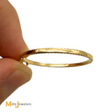 Signed 14K Yellow Gold 0.21ctw Diamond Pave Circle Pendant