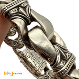 SCOTT KAY 18K Yellow Gold 925 Sterling Silver Heavy Link Bracelet