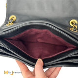 Chanel Soft Elegance Quilted Lambskin Black Flap Crossbody Bag Medium 2013-2014