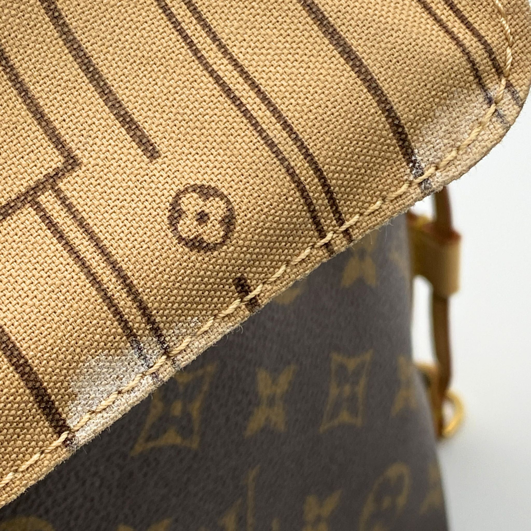 LOUIS VUITTON Neverfull MM Monogram Canvas Brown Tote Bag