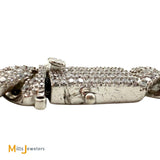 Sterling Silver 925 Cubic Zirconia Cuban Chain 22” Necklace