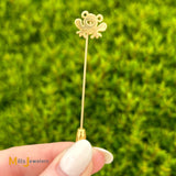 14k Yellow Gold Retired Rare James Avery Frog Brooch Pin