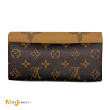 Louis Vuitton Sarah Monogram and Reverse Giant Monogram Brown Wallet M80726