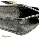Gucci Black Calfskin Leather Dollar Small Interlocking G Crossbody Bag