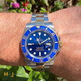 Rolex Submariner Date 116613LB Blue Dial Oyster Bracelet Watch 2019