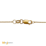 Roberto Coin 18K Rose Gold Slanted Heart 0.20ctw Diamond Necklace