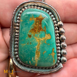 Signed Harold Bect Sterling Silver 925 Royston Turquoise Pendant