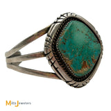 James W Toadlena Navajo Royston Turquoise Sterling Silver 925 Cuff Bracelet