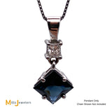 blue sapphire pendant