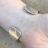 Andrew Saufkie Hopi Sterling Silver 925 Cuff Bracelet