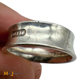 Tiffany & Co. 1837 Concave Band Ring Sterling Silver 925 Size 9.75