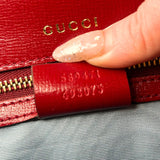 Gucci Medium Torchon Ring Red Leather Shoulder Bag