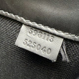 Gucci GG Supreme Black/Grey Coated Canvas Belt Flap Bag
