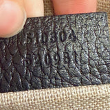 Gucci Black Calfskin Leather Dollar Small Interlocking G Crossbody Bag