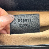 Gucci Black Calfskin Leather Ophidia Chain Shoulder Bag