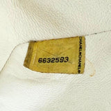 Chanel Vintage Cream and Black Patent Leather Chocolate Bar East West Shoulder Bag