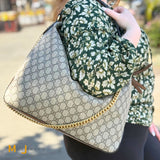 Gucci GG Supreme Monogram Coated Canvas Linea A Hobo Large Canvas Shoulder Bag