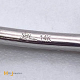 Shy Creation 14K White Gold 1.27ctw Diamond Bar Link 7-Station Bracelet