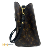 Louis Vuitton NéoNoé MM Monogram Noir Bucket Shoulder Bag M44020
