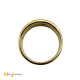 Gold Rush Gallery 14K Yellow Gold 0.02ct Diamond Band Ring Size 8.75