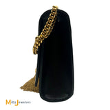 YSL Kate Tassel Medium Black Grained Leather Crossbody Bag