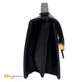 Gucci Black Calfskin Leather Dollar Small Interlocking G Crossbody Bag