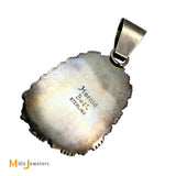 Signed Harold Bect Sterling Silver 925 Royston Turquoise Pendant