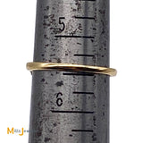 18K Yellow Gold 0.29ctw Round Brilliant Diamond Band Ring Size 5.5