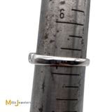 14K White Gold Round Brilliant 0.80ctw Diamond Band Ring Size 6.75