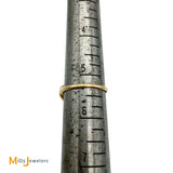 Vintage Platinum and 9K Yellow Gold 0.5ctw Synthetic Sapphire and 0.24ctw Diamond Band Size 5.25