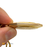 Antique 14K Yellow Gold Photo Keepsake Locket Necklace 16"