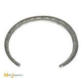 Sterling Silver 925 Roadrunner Animal Motif Cuff Bracelet