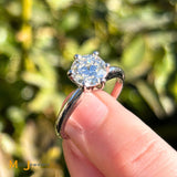 14K White Gold GIA 1.41ct VS2/L Solitaire Diamond Ring Size 7