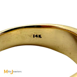 Gold Rush Gallery 14K Yellow Gold 0.02ct Diamond Band Ring Size 8.75