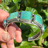 Paul J Begay Navajo Royston Turquoise Sterling Silver 925 Cuff Bracelet