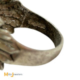 Sterling Silver 925 Native Headdress Turquoise Ring Size 12.5