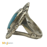 Sterling Silver 925 Turquoise & Opal Ring Size 7.75