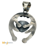 Chimney Butte Navajo Sterling Silver 925 Turquoise Naja Pendant
