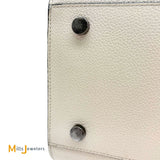 YSL Sac De Jour Cream and Black Leather Crossbody Tote 2016