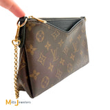 Louis Vuitton Monogram Canvas Pallas Handbag Clutch 2017 M41639