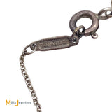 Tiffany & Co. Sterling Silver Large Heart Key Pendant Necklace