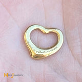 Tiffany & Co. Elsa Peretti 18K Yellow Gold Open Heart Pendant