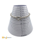 Tiffany & Co. Retired 925 Silver Heart Clasp Link Choker Necklace