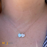 Tiffany & Co. Return to Tiffany Two-Tone 18K 925 Double Heart Necklace