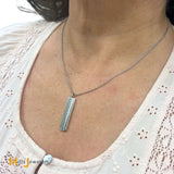 Tiffany & Co. Sterling Silver 925 1837 Bar Necklace 18"